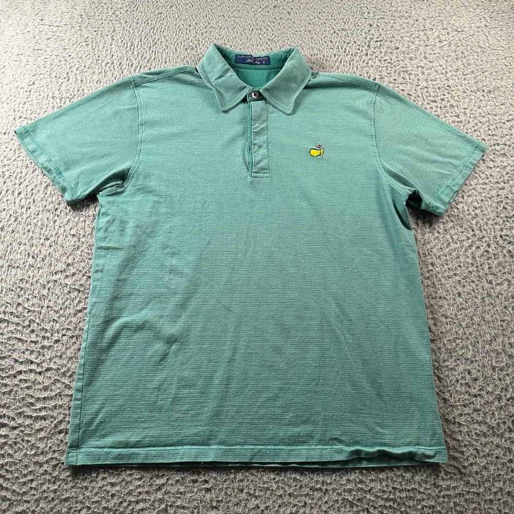 Clubhouse Collection Masters Polo‎ Mens M Augusta Logo Green Made In Italy
